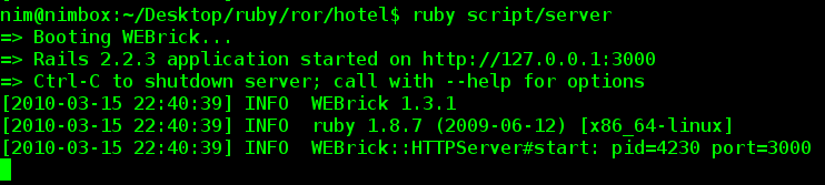 README: Αυτό το αρχείο παρέχει πληροφορίες σχετικά με το Framework Ruby On Rails. rakefile: Αυτό το αρχείο είναι παρόμοιο με το αρχείο makefile που υπάρχει στο Linux.