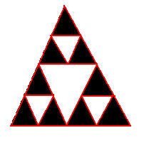 Η σχέση Ν = λ D γίνεται 3 = 2 D, log3 = log2 D, log3 = Dlog2 και τελικά: D = [(log3)/(log2)] = 1,585 Παρατηρούμε ότι αν εφαρμόσουμε τον παραπάνω τύπο σε οποιοδήποτε βήμα θα βρούμε τον ίδιο αριθμό D