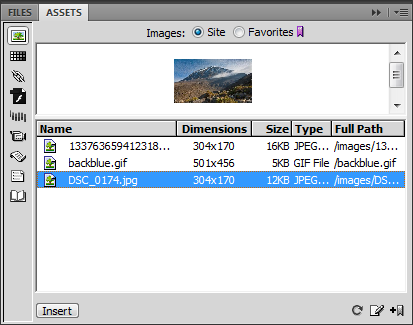 6.2.4 Dreamweaver και Εικόνες Οι εικόνες εισάγονται στο HTML με ταμπέλα <img>, η οποία περιγράφει την πηγή του αρχείου της εικόνας, το ύψος του και το πλάτος του, και ένα εναλλακτικό κείμενο για μη