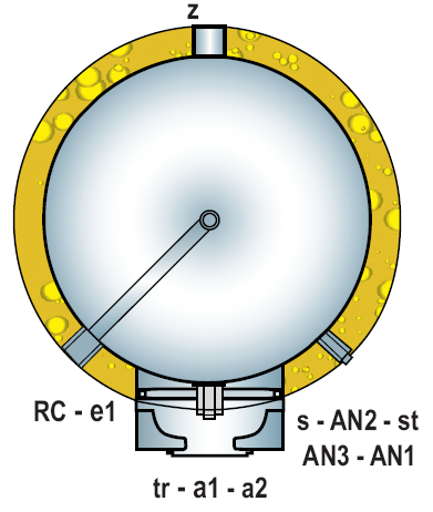 000 lit : Σκληρό πολυστυρένιο πάχους 60 mm (λ=0,035 W/mK). 500-1.000 lit : Ανόδιο μαγνησίου, τεστ ανοδίου, βάνα αδειάσματος. 1.500-5.000 lit : Ηλεκτρονικός πίνακας ελέγχου, ανόδιο μαγνησίου, άδειασμα.