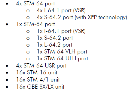 μέχρι 5 Tbit/s στην ευρυζωνική λειτουργία.