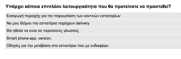 «Λιγότερο φορτωμένη», «μεγαλύτερα γράμματα», «πιο απλή», «διαθέσιμη στην ελληνική γλώσσα» είναι μία σειρά παρατηρήσεων που αφορά στην εμπειρία του χρήστη.