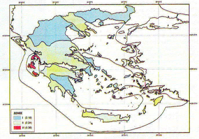 2.4 Σεισμικότητα Αν και η ιδιαίτερα έντονη λέπτυνση του φλοιού στο χώρο των Κυκλάδων, πρωτοφανής για τα μέχρι σήμερα παγκόσμια γεωλογικά δεδομένα, προδιαθέτει έντονη σεισμικότητα, εντούτοις, η Νάξος