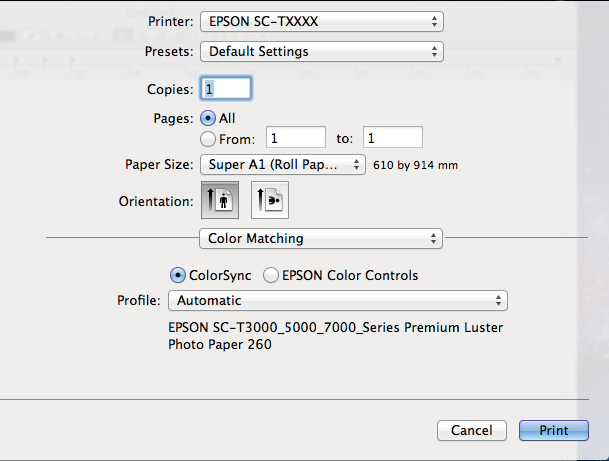 Εκτύπωση διαχείρισης χρώματος B Στην καρτέλα Printer Settings (Ρυθμίσεις εκτυπωτή) του προγράμματος οδήγησης του εκτυπωτή, επιλέξτε Advanced Settings (Σύνθετες ρυθμίσεις) για τη ρύθμιση Print Quality