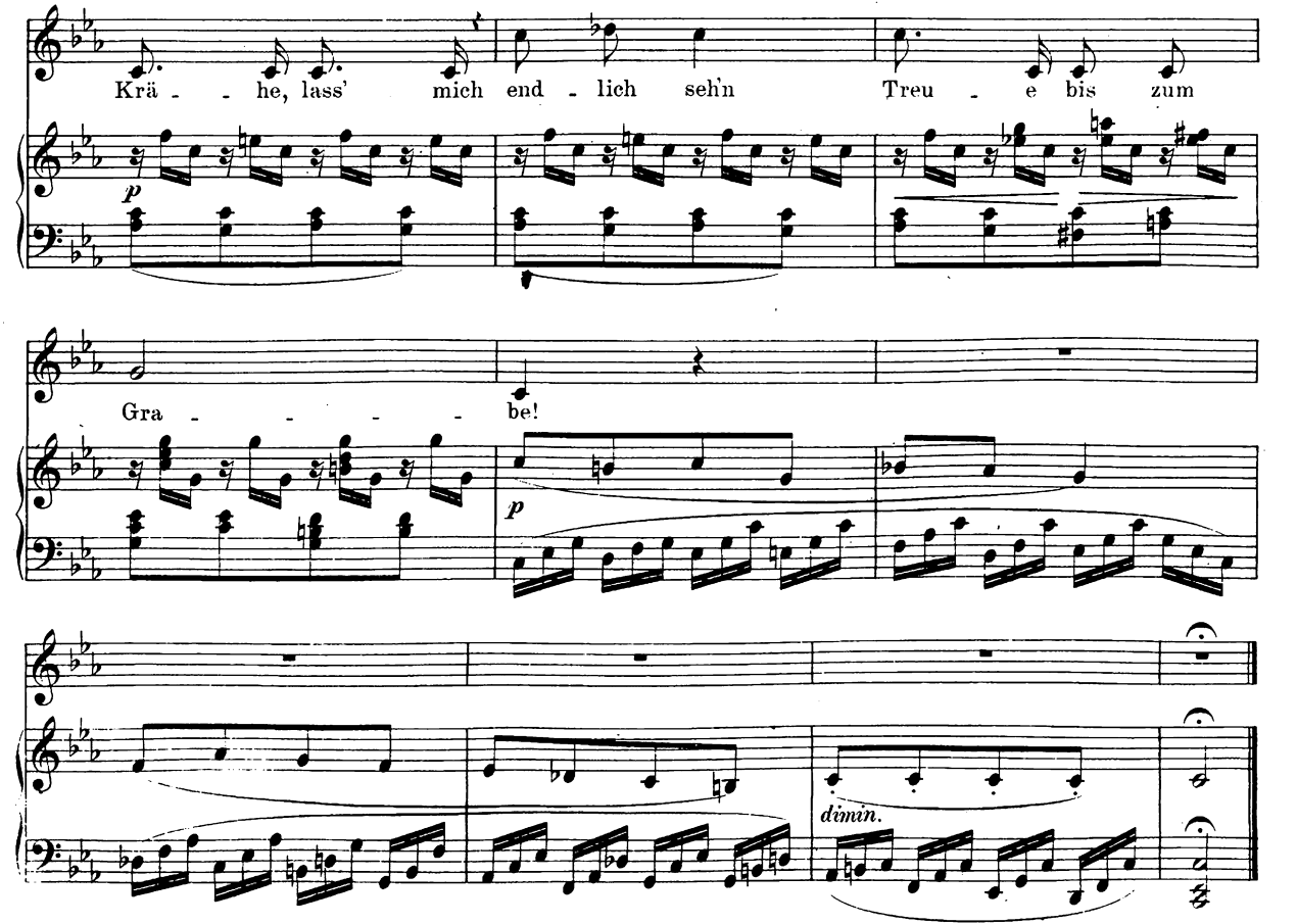 Παράδειγμα 2.3.7 Franz Schubert, Winterreise Το Winterreise είναι αξεπέραστο στην τέχνη της μουσικής αναπαράστασης.