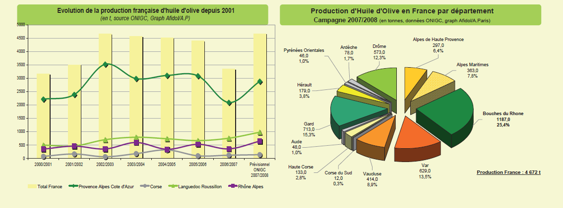 4) Πξνβιέςεηο - Γαιιία: Ιδηαίηεξα θαιή ειαηνθνκηθή πεξίνδνο 2007/2008 Ζ πεξίνδνο 2007/2008 απνδείρζεθε ελ ηέιεη ζεκαληηθφηεξε απ φηη πξνβιεπφηαλ ιφγσ ησλ εμαηξεηηθψλ απνδφζεσλ ζε ειαηφιαδν, όπνπ ε
