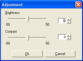 7.2 Ρυθμίσεις προγράμματος οδήγησης εκτυπωτή GDI 7 7.2.6 Καρτέλα [Quality] Καθορίστε την ποιότητα της εκτύπωσης. Όνομα λειτουργίας [Resolution] [Adjustment] Περιγραφή Επιλέξτε την ανάλυση εκτύπωσης.