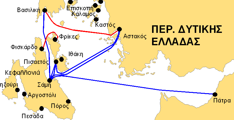 Παρατηρείται μία ανισοβαρής κατανομή της κίνησης μεταξύ των υφιστάμενων συνδέσεων, με τη σύνδεση Βασιλικής Φισκάρδου να κυριαρχεί στη σύγκριση αυτή.