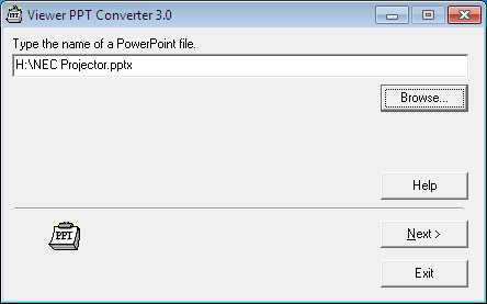 8. Λογισμικό υποστήριξης χρήστη ❻ Μετατροπή αρχείων PowerPoint σε διαφάνειες (Viewer PPT Converter 3.0) Η χρήση του προγράμματος Viewer PPT Converter 3.