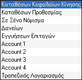 Κσδηθφο: Αξηζκεηηθφ πεδίν εηζαγσγήο ηνπ θσδηθνχ ηεο θαηεγνξίαο ινγαξηαζκνχ. Σν πεδίν απηφ είλαη ππνρξεσηηθφ γηα ηελ θαηαρψξεζε ηεο θαηεγνξίαο.