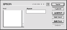 2. Επιλέξτε το πλαίσιο ελέγχου Watermark Settings (Ρυθµίσεις υδατογραφήµατος) και πατήστε New/Delete ( ηµιουργία/ ιαγραφή).