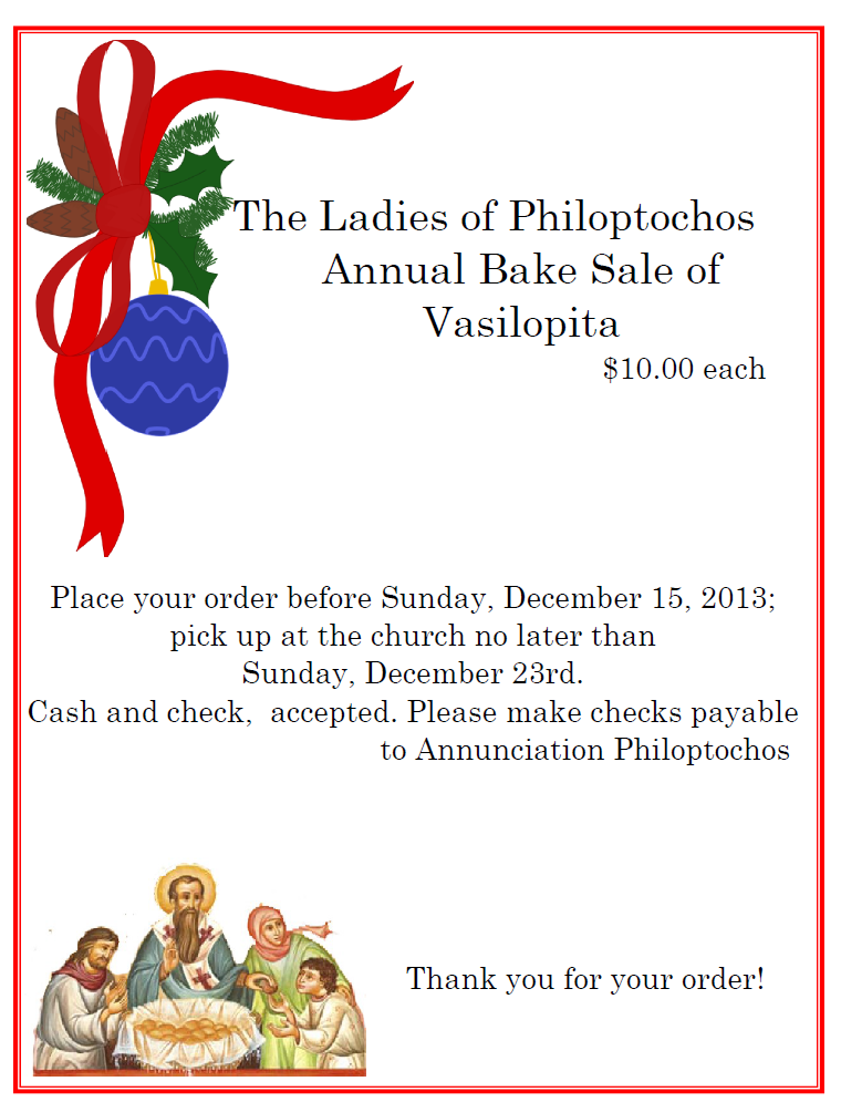 The Greek Orthodox Ladies Philoptochos Society, Inc., is the duly accredited women's philanthropic society of the Greek Orthodox Archdiocese of America.