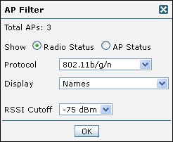 Σχήμα 5.2: Το πλαίσιο επιλογών Floor Settings στη σελίδα floor view.