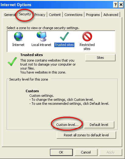 3.2 Ρςθμίζειρ ζηα ActiveX controls Γηα ηελ ζωζηή ιεηηνπξγία ηεο εθαξκνγήο InBroker απαηηείηαη επίζεο λα ελεξγνπνηεζνύλ ηα ActiveX controls and plug-ins ξπζκίζεωλ αζθαιείαο.