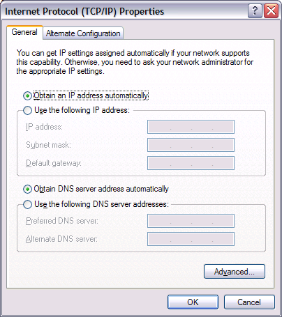 4. Θα εμφανιστεί η παρακάτω οθόνη. Επιλέξτε "Internet Protocol (TCP/IP)" [πρωτόκολλο ίντερνετ] και κάντε κλικ στο κουμπί "Properties" [ιδιότητες]. 5.