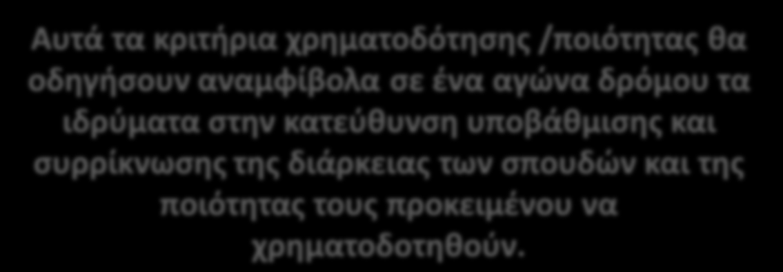 Προγράμματα Σπουδών: είναι επιλογή των ΑΕΙ/ΤΕΙ η χρονική διάρκεια; Η κοινή λογική συνεπικουρουμένη από τη διεθνή εμπειρία υποδεικνύουν ότι ο βασικός μοχλός για τη μετατροπή των σπουδών σε τρίχρονες