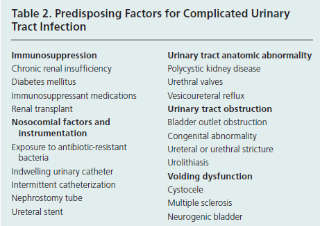 Παράγοντες κινδύνου επιπλεγμένων υποτροπιαζουσών ουρολοιμώξεων