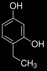 Κρυστάλλωση με 4-Ethyl-Resorcinol Για την συγκρυστάλλωση της ινσουλίνης με τον μικρό οργανικό προσδέτη 4-ethyl-resorcinol, διαλύθηκε ποσότητα αυτού (εικόνα 41) σε DMSO (Dimethyl sulfoxide) σε