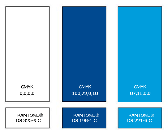 2.2 Χρωματική παλέτα λογότυπου KeyCERT H οπτική απεικόνιση της εμπορικής ταυτότητας του KeyCERT βασίζεται στη χρήση των παρακάτω βασικών χρωμάτων: Αστέρια PANTONE DS 221-3 C CMYK: Cyan=87,