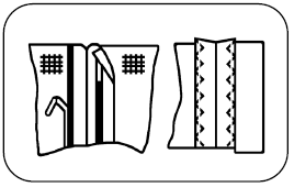 ΡΑΨΙΜΟ ΖΙΓΚ-ΖΑΓΚ Θέση επιλογέα σχεδίου Το ανεβατό µπορεί να χρησιµοποιηθεί για να σχηµατίσετε αρχκά, σχέδια, διακόσµηση κλπ.