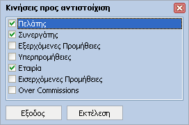 InsuranceWorks 13 Πρόσθετες Πράξεις: Εµφανίζει µενού για Εισαγωγή, Μεταβολή και Αντιστοίχιση Με Συµβόλαιο Πρόσθετων πράξεων στο επιλεγµένο συµβόλαιο.