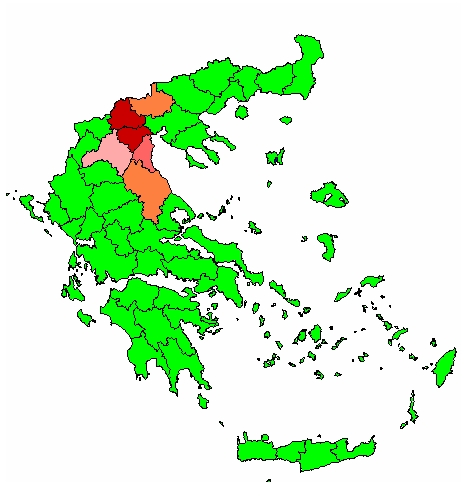 Πίλαθαο 1: Υσξνηαμηθή θαηαλνκή ηεο θαιιηέξγεηαο ζπκπύξελνπ ξνδάθηλνπ ζηελ Διιάδα Πεξηνρή Πέιια - Ζκαζία Κνδάλε - Πηεξία Λάξηζα - Κηιθίο Καιιηέξγεηα Δθηεηακέλε Μεζαία Πεξηνξηζκέλε Ζ εμέιημε ηεο