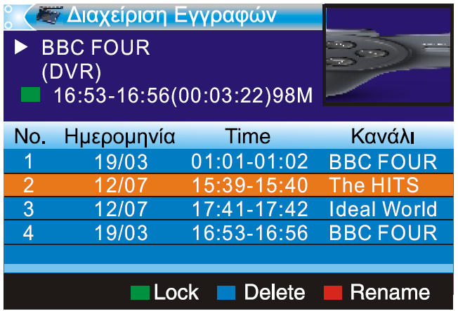 4. Πιέστε το κουµπί <ΕΧΙΤ> στο τηλεχειριστήριο για να βγείτε από το Μενού. 12