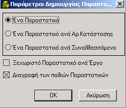 ΠΑΡΑΣΤΑΤΙΚΑ ΔΑΠΑΝΩΝ ΠΡΟΣΟΧΗ : Όπως φαίνεται και στο παραπάνω παράθυρο, για τη μισθολογική κατάσταση 0 μπορείτε να δημιουργήσετε παραστατικό μόνο για τους Υπάλληλο 1 και Υπάλληλο 2, γιατί για τους