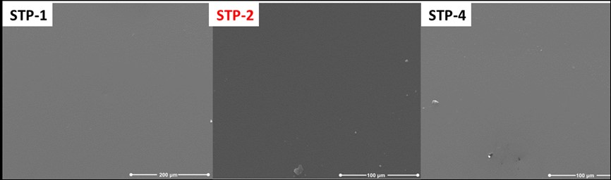 Σ Ε Λ Ι Δ Α 14 Μικροφωτογραφίες SEM των τριών νανοσύνθετων υλικών (STP-1, STP-2 και STP-4).