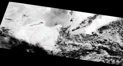 μάσκας νεφών στη δορυφορική εικόνα.