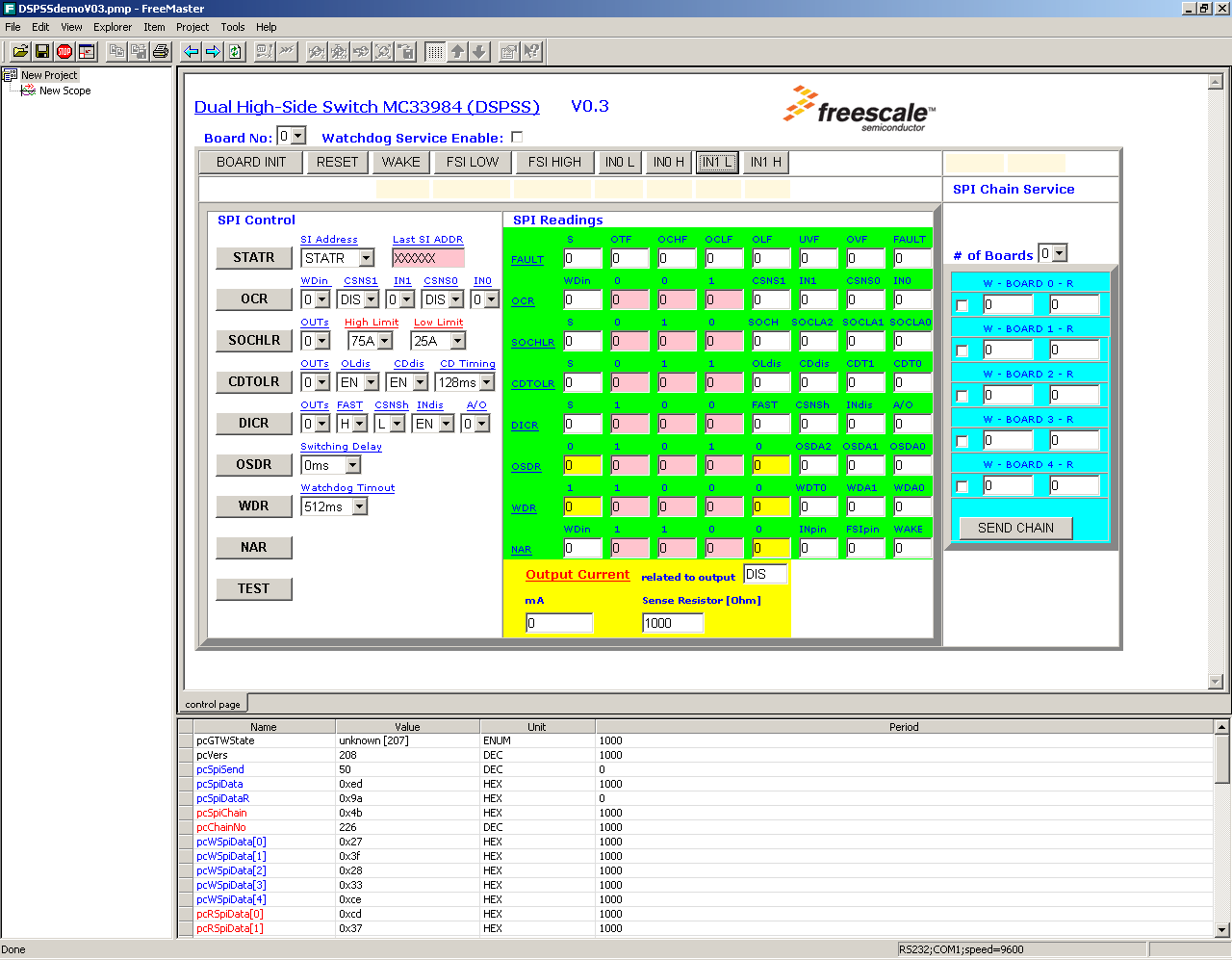 Εικόνα 13: Εισαγωγή τιμών στις μεταβλητές Η εταιρία ARC International34 κατασκεύασε τον SeeCode 35 Debugger. Ο debugger αυτός απευθύνεται σε έμπειρους προγραμματιστές.