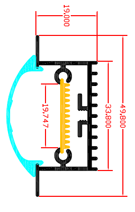 φωτισμό εκθεμάτων. Model: R11 (χωνευτό) Κάλυμμα: διάφανο, λευκό οπάλ, λευκό οβάλ, διάφανο οβάλ. Εξαρτήματα: τερματική τάπα, στήριγμα οροφής.