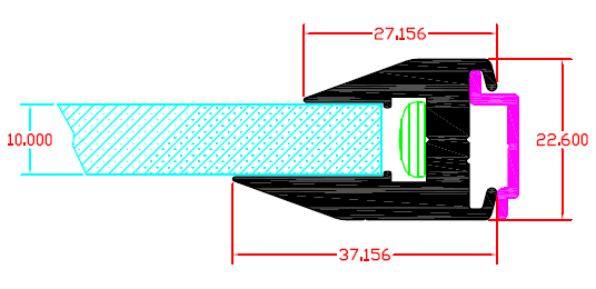 Model: GL1 Πλαστικό η γυαλί: πάχους 10cm.
