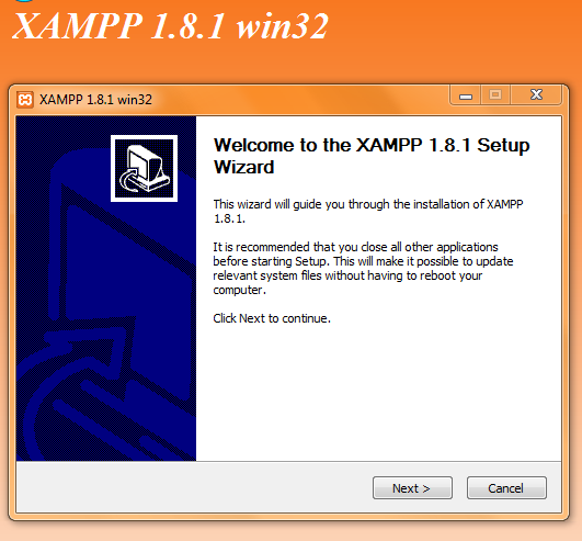 Οδηγίες εγκατάστασης Xampp Παρακάτω εμφανίζονται με σειρά οι οδηγίες εγκατάστασης των εφαρμογών που χρησιμοποιήθηκαν για να υλοποιηθεί η βάση και η web εφαρμογή.