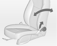 42 Καθίσματα, προσκέφαλα 9 Κίνδυνος Για να μπορέσει ο αερόσακος να ανοίξει με ασφάλεια, δεν πρέπει να κάθεστε σε απόσταση μικρότερη από 25 cm από το τιμόνι.