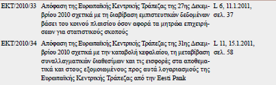 177 Κοινή Απόφαση του Υπουργού Οικονομικών και του Διοικητή της