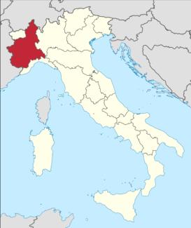 -74- Εικ. 4.7. Η Περιφέρεια Πεδεμοντίου βρίσκεται στη βορειοδυτική άκρη της Ιταλίας. Περιλαμβάνει 11 επαρχίες με μεγαλύτερη αυτή του Τορίνο. Ο πληθυσμός της ανέρχεται σε 4,5 εκ.