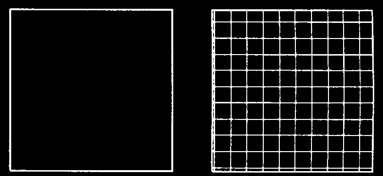 4. ίνεται τετράγωνο 1 m το οποίο πρέπει να διαγραµµισθεί µε οριζόντιες και κάθετες γραµµές σε απόσταση 0,10 m. Περιγράψτε τις απαραίτητες ενέργειες. Οµάδα (9) 1.