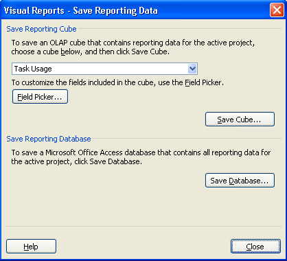 212 Διοίκηση έργων με το Microsoft Office Project 2013 Σν θνπκπί Save Data ζαο δίλεη ηε δπλαηφηεηα εμαγσγήο δεδνκέλσλ. Παηήζηε ην θνπκπί Save Data (Απνζήθεπζε δεδνκέλσλ).