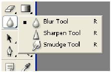 (α) Η παλέτα εργαλείων Ορισμένα από τα εργαλεία έχουν παραπάνω από μία επιλογές. Τα εργαλεία αυτά, είναι εκείνα τα οποία έχουν ένα μικρό τρίγωνο κάτω δεξιά.
