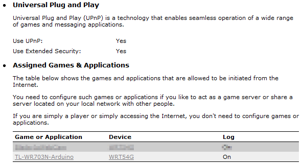 Εικόνα 61: Αντιστοιχία του WRT54G με το Profile