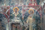Βυζαντινός Ναός Αγίου Γεωργίου και Αγίου Χαραλάµπους Επισκοπή, 12 ο - 13 ος αιώνας. Σταυρεπίστεγος ναός µε ωραία κεραµοπλαστική διακόσµηση.