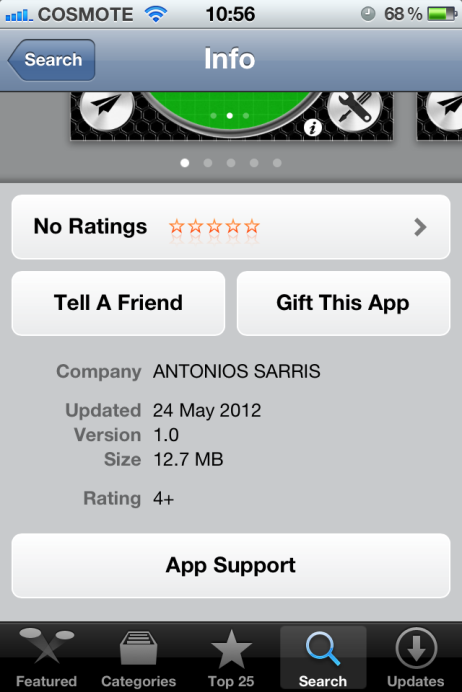 Σχήμα 57: Παρουσίαση εφαρμογής στο App Store 7.