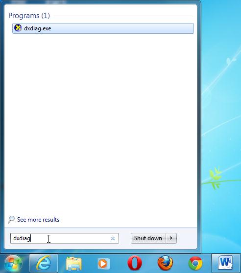 Χρήση του Διαγνωστικού Εργαλείου dxdiag (DirectX Diagnostic Tool) στα Windows 7 Για να χρησιμοποιήσουμε το Διαγνωστικό