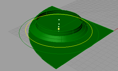 (point), (circle, center, radius), (loft ) Σχεδιάζεται βοηθητικός κύκλος (Εικόνα 5.