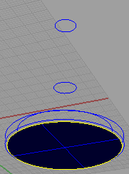 (circle, center, radius) Σύμφωνα με την θέση υπαρχόντων κύκλων, όπως αυτοί έχουν προκύψει από την κυλινδροκεφαλή, σχεδιάζονται και οι υπόλοιποι κύκλοι που είναι απαραίτητοι για την εισαγωγή της