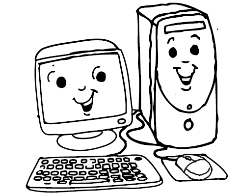 Κεφάλαιο 2 Βασικά τμήματα υπολογιστή 1. Χρωμάτισε τα μέρη του υπολογιστή. Την οθόνη κίτρινη, τον πύργο μπλε, το πληκτρολόγιο πράσινο και το ποντίκι κόκκινο. 2. Κύκλωσε τις λέξεις που αποτελούν μέρη του υπολογιστή.