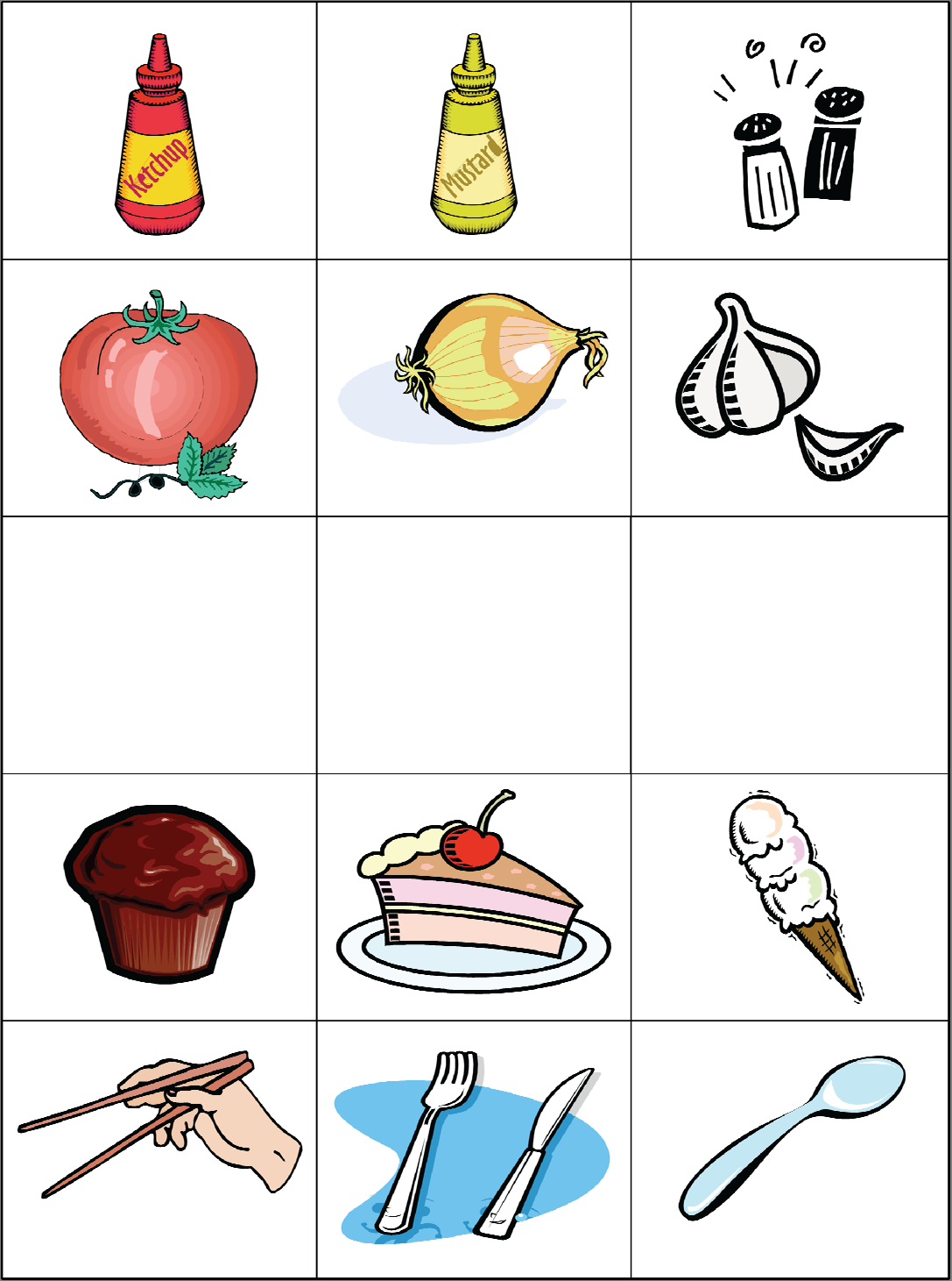 Food Chart 2 Likes & Dislikes Διατροφικός