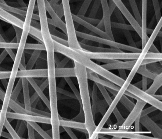 a b Figure 13: SEM images of PA6 (16 wt%) of pure PA6 (a) and PA6/DR1* (b) Moreover, it was observed a greater colour depth in PA6/DR1 samples than in PA6/DR1*.