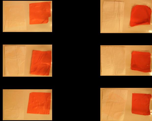 Although it is not the case in this graph, it is observed a narrower range of PA6/DR1* wet samples in neutral ph bath than PA6/P(M-co-DR1*) which means dye-doped polymer has smaller reflectance range.